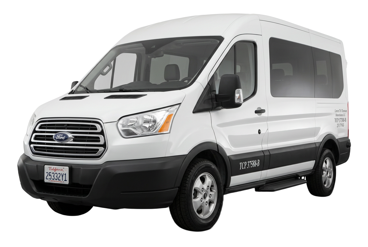 White Ford Transit 350XLT